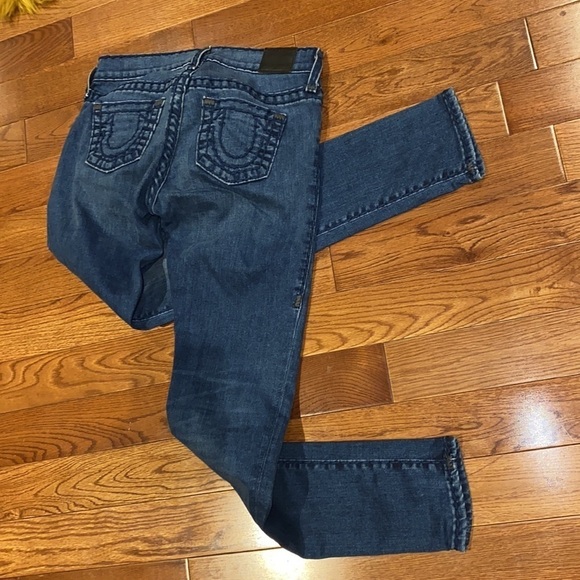 True Religion  "Halle" Mid Rise super skinny Jeans Sz 25 - Picture 9 of 12